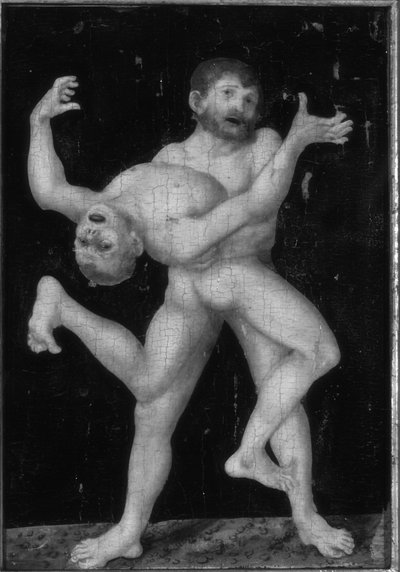 Hercules and Antaeus by Lucas Cranach the Elder